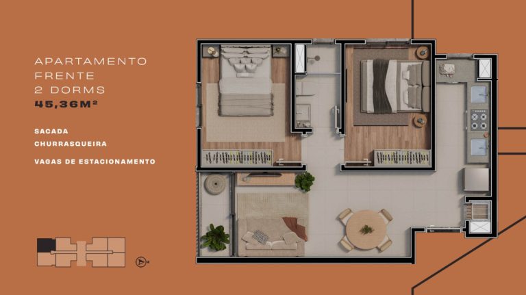 Apartamento na Planta em Canoas – Linq