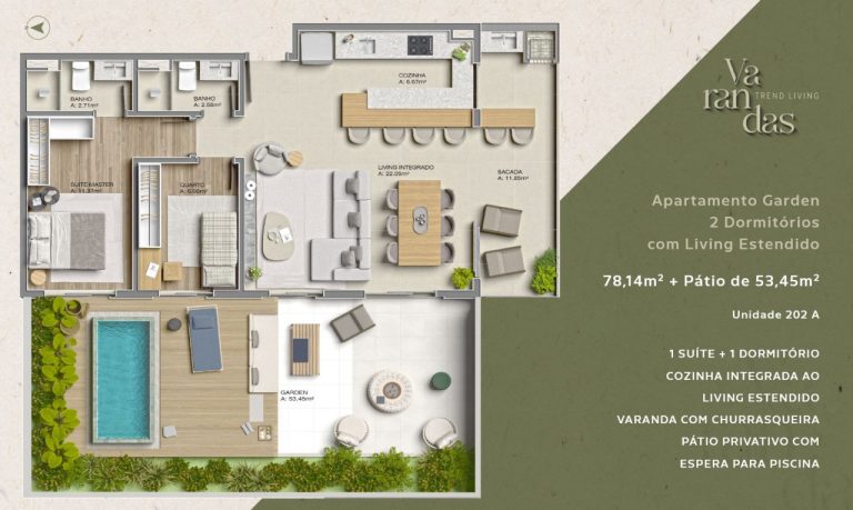 Apartamento na Planta em Canoas – Varandas – 3 dormitórios